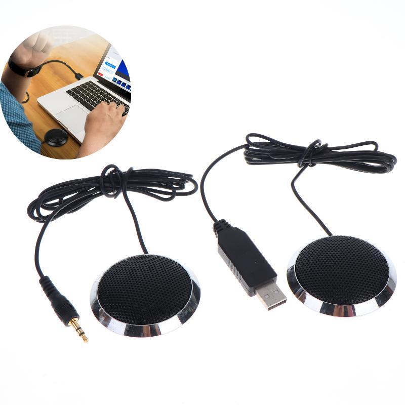 Pc Gaming Online - 3.5mm/USB Condenser Microphone Omnidirectional Desktop Conference