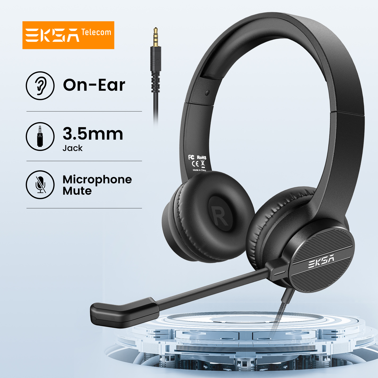 Pc Gaming Online - EKSA H12 Wired Headphones with Microphone