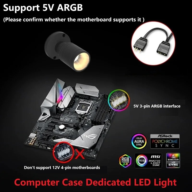 QITU 1W 3W ARGB 5V 3Pin Header - Pc Gaming Second บทวิจารณ์และราคา