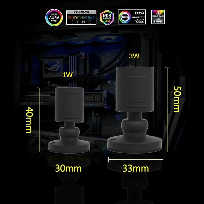 QITU 1W 3W ARGB 5V 3Pin Header - Pc Gaming Second บทวิจารณ์และราคา