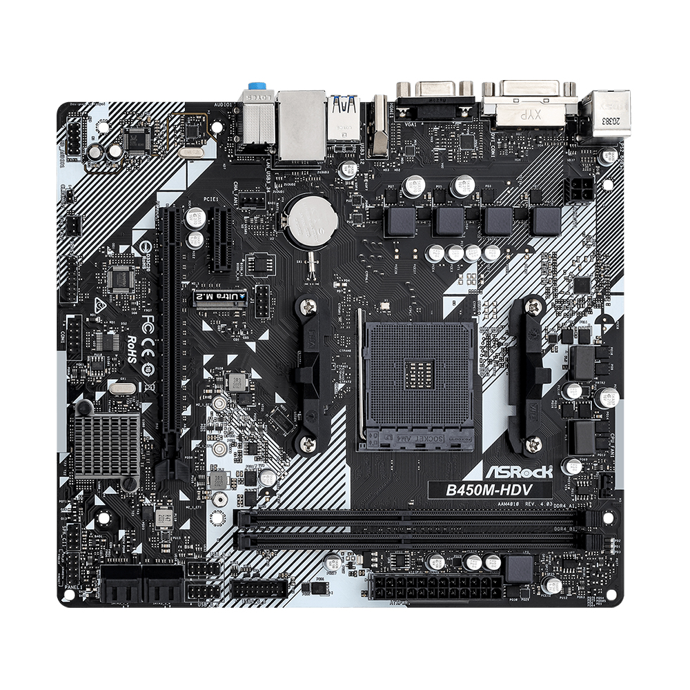 ASROCK B450M-HDV R4.0 Motherbo - Pc Gaming Second บทวิจารณ์และราคา