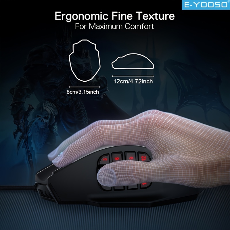 E-YOOSO RGB Wired Gaming Mouse - Mouse Bungee Holder บทวิจารณ์และราคา