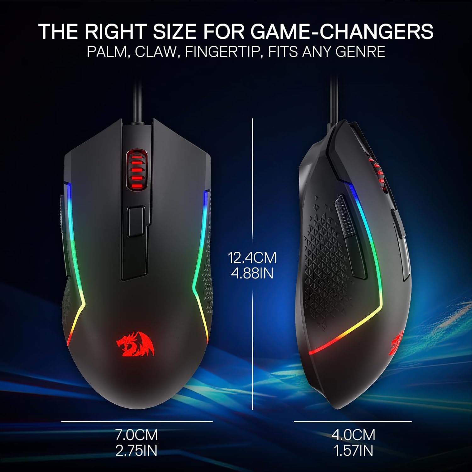 Redragon M616 RGB Gaming 10000 - Mouse Bungee Holder บทวิจารณ์และราคา